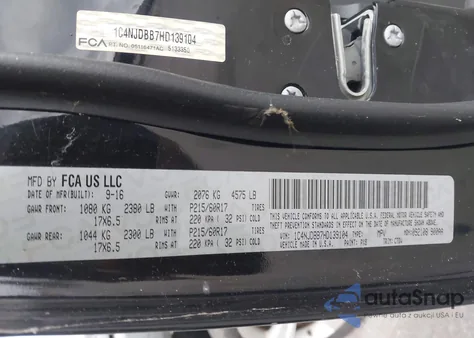 2017 Jeep Compass Sport 4X4 from USA, damaged, VIN 1C4NJDBB7HD139104